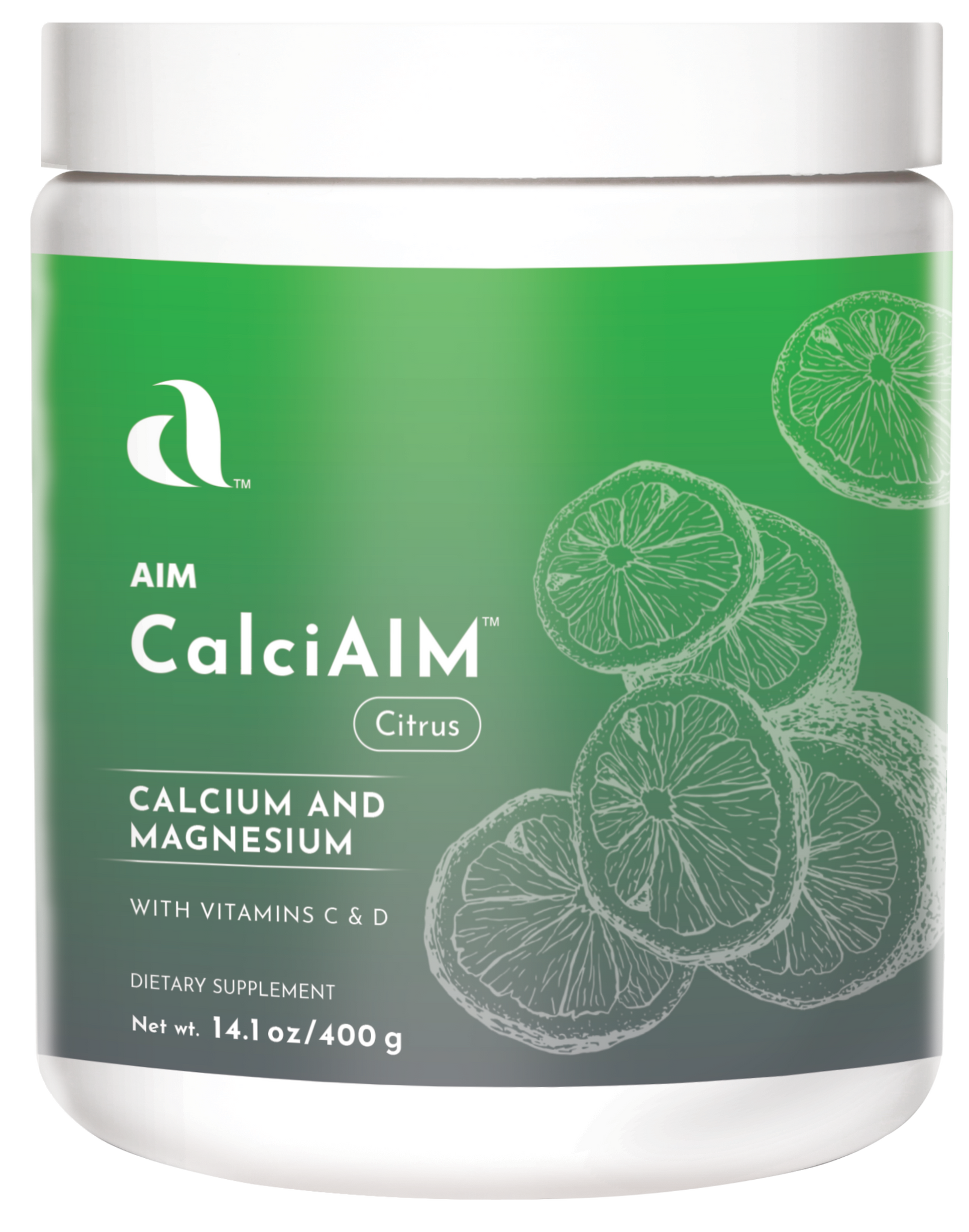 CalciAim - citrus flavored powder - 400 gram